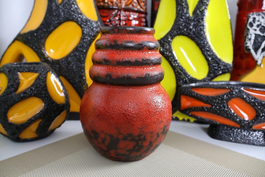花瓶・フラワースタンド fatlava lora fat lava Scheurich 1960-1970年代 Lora 花瓶・フラワースタンド