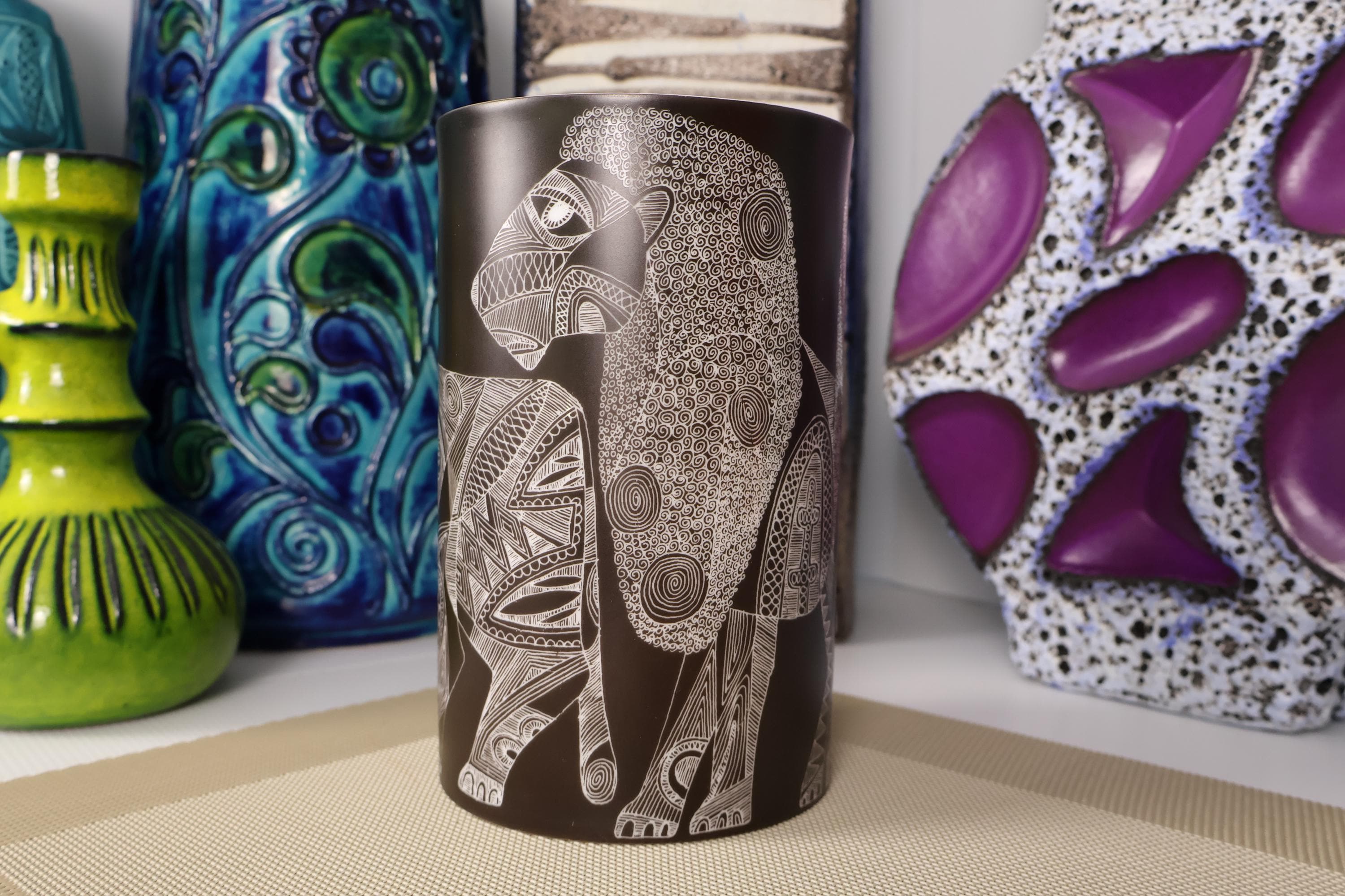 fatlava 花瓶 Vintage 1960's Rosenthal Vase, Fat Lava Era, Retro Mid Century
