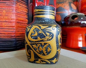 1970年代のヴィンテージの青い花瓶、ロイヤルコペンハーゲンの