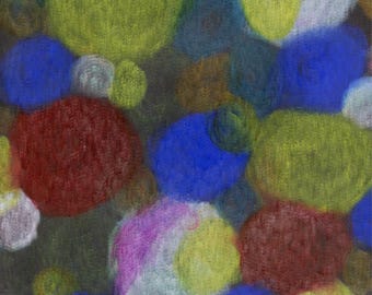 Impression d'art bulles colorées : danse joyeuse de la lumière