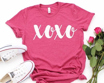 XOXO Valentines Day for shirt Valentines day for him Valentines day for her Adult valentine day shirts girls valentine shirt