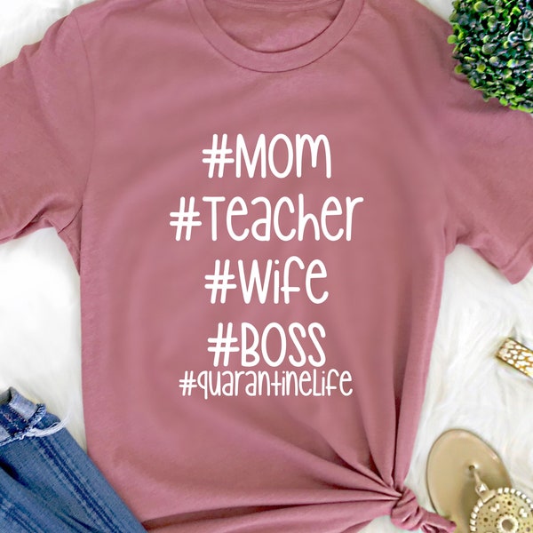 Mom Life shirt Mom shirt Teacher shirt Boss shirt Wife shirt work from home shirt Homeschool mom shirt Mothers day gift Funny mom shirt