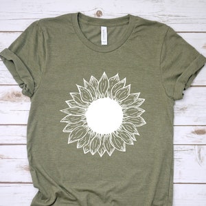 Sunflower shirt Inspirational shirt Sunflower tshirt Sunflower shirts Mom shirt flower shirts Farm shirts Floral shirt flower festival shirt