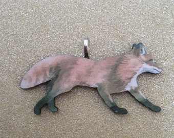 Fox Pendant /Fox Jewellery/Fox Badge/Fox Pin /Fox gift ideas/Fox Accessory/Fox Jewelry/ Laser Cut Fox Pendant / Fox Jewellery Ideas