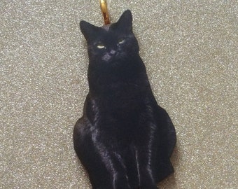 Schwarze Katze Anhänger /Schwarze Katze Schmuck/Schwarze Katze Anstecknadel / Schwarze Katze Geschenkideen / Schwarze Katze Accessoire/Katze Anhänger /Schwarze Katze Needle Minder