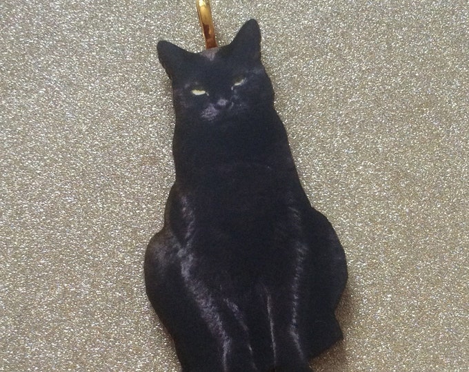 Black Cat Pendant /black Cat Jewellery/black Cat Pin / Black Cat Gift