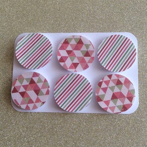 Patterned Magnets /Memo Board Magnets/Magnets /Red Magnets/Choreboard Magnets /Magnet sets/ Patterned Magnets/Striped Magnets