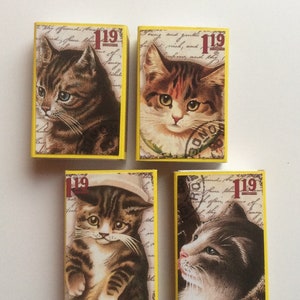 Vintage Matchboxes,Matchbox collection s,Matchbox lover gifts,Matchboxes,Matchstick gifts,Matchbox holder,Cat matchboxes,Animal matches
