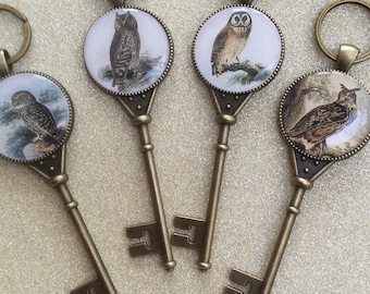 Owl Lover giftKeyring/Owl Keychain /Owl gifts/ Owl stocking fillers/Owl Key Fob /Owl Keychain/ Owl gifts for mum /Owl Gift idea/Owl Keyring