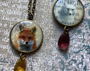 Fox-hanger, Fox-ketting, cadeau-ideeën Arctic Fox-liefhebber, Fox-sieraden, Winter Fox-cadeaus voor haar, Fox-accessoires, Arctische Fox-cadeaus minnaar, Fox-fan