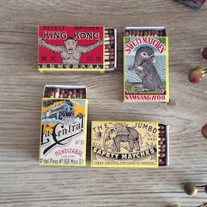 Matchstick gifts,Elephant Matchboxes,King Kong gifts,Vintage Bird Matchbox holder,Elephant matchboxes,Animal marches