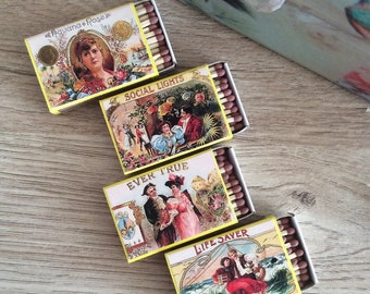 Smokers gift,Vintage Match Boxes,Candle accessories