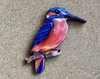 Kingfisher brooch,Kingfisher pin,Kingfisher badge,Kingfisher Pendant,Kingfisher gift ideas,Kingfisher jewellery,Kingfisher lover gift