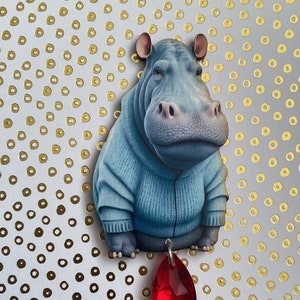 Hippo brooch shop