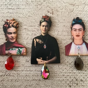 Spilla Freda Kahlo, spille Freda Kahlo, distintivo Freda Kahlo, accessori Freda Kahlo, idee regalo Freda Kahlo, gioielli Freda Kahlo