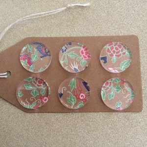 Chinese Pattern Fridge Magnets / Planner Magnets/ Board Magnets/Magnets /Oriental Stlye Fridge Magnet sets/ Floral Magnets/Button Magnets
