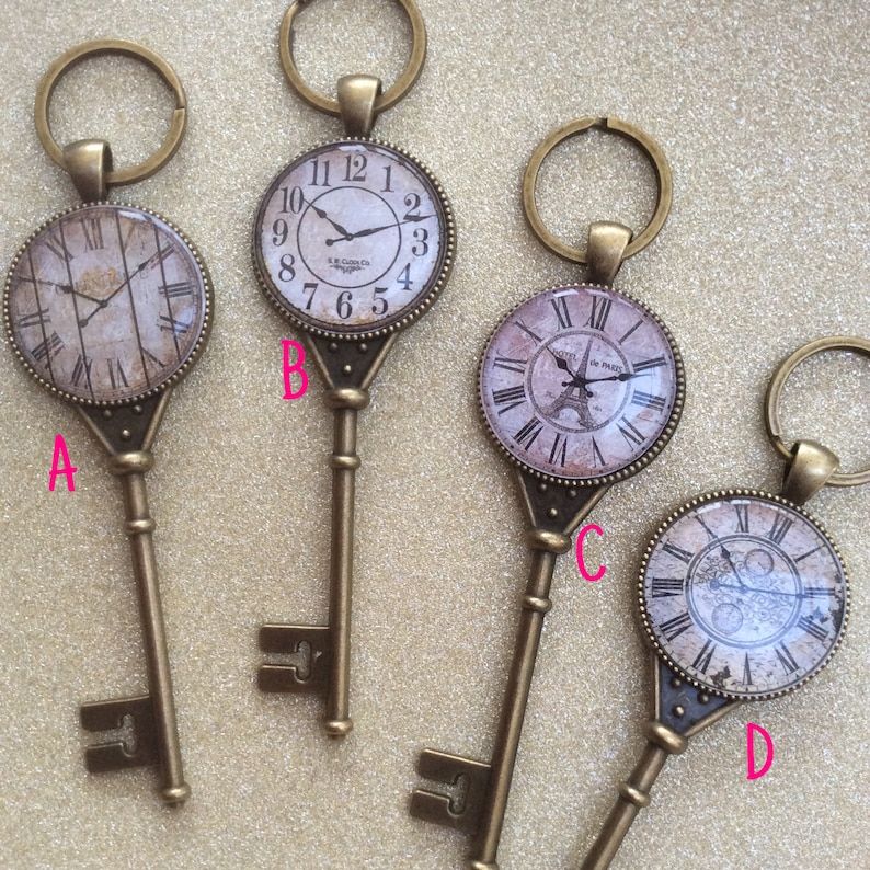 Clockwork Keychains Clock face KeychainClock face Key Fob Clock Face gift ideas | Etsy