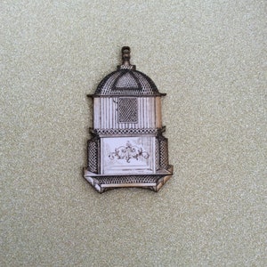 Birdcage Pin/Birdcage Jewelry/ BirdCage Pin Brooch/ Vintage Birdcage Pin/Ornate Birdcage Brooch/Birdcage Jewellery/Birdcage Lapel Pin