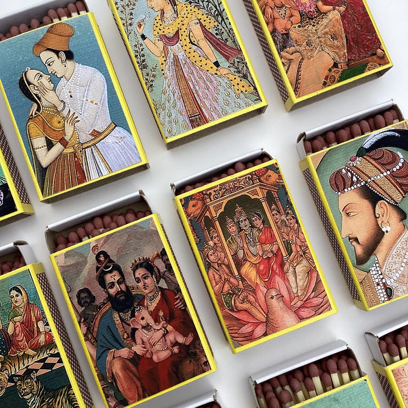 Vintage Indian Romance Matchboxes,matchbox Collections, Jaipur ...