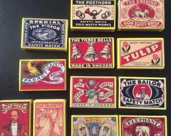 Vintage Matchboxes,Matchbox collection s,Matchbox lover gifts,Matchboxes,Matchstick gifts,Matchbox holder,Dog matchboxes,Animal marches