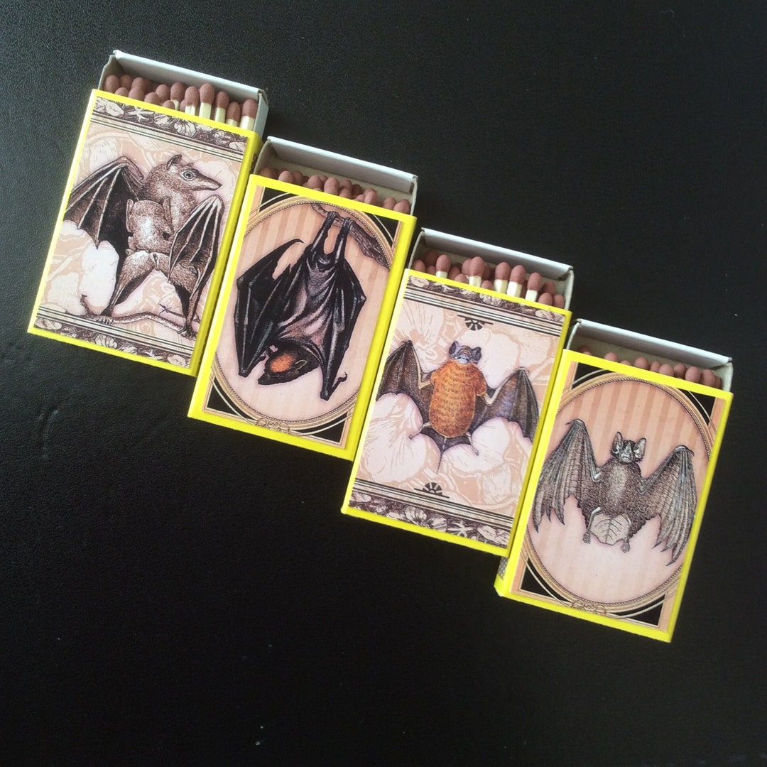 Bat Gifts,bat Matchboxes,bat Lover Gifts ,matchbox Gift Ideas,bat Match
