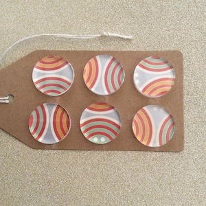 Patterned Fridge Magnets /Memo Board Magnets/Magnets /Stripey Magnets/Boho Fridge Magnet sets/ Floral Magnets/Button Magnets
