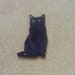 Black Cat Brooch /Black Cat Jewellery/Black Cat Pins  / Black Cat gift ideas/ Black Cat Accessory/Cat Pendant /Black Cat Needle Minder 