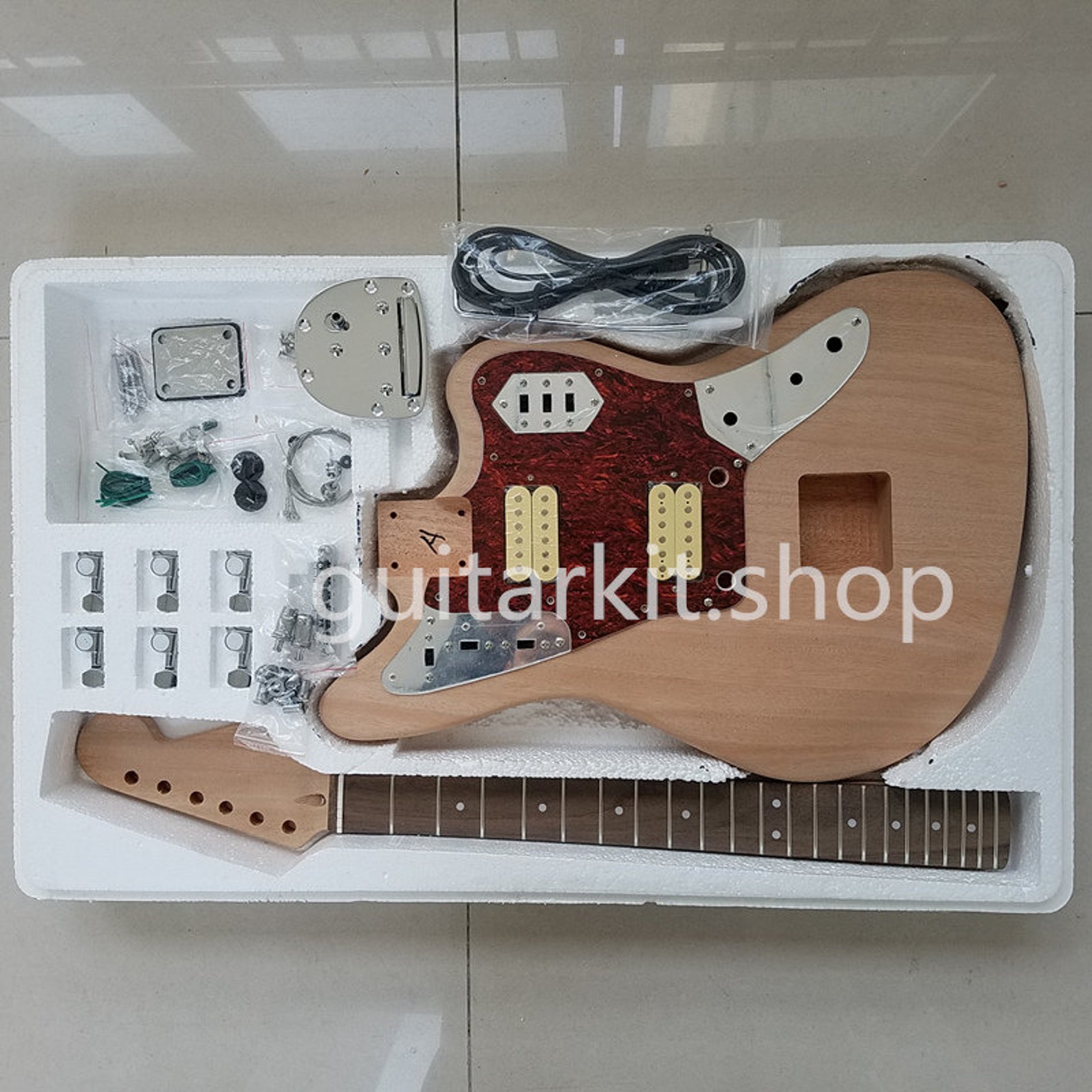 DIY guitar kit 6 strings Jaguar Electric Guitar Kit / DIY Etsy