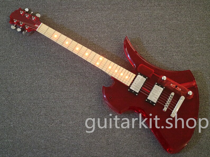 Acrylic Body Mockingbird Electric guitar with Etsy