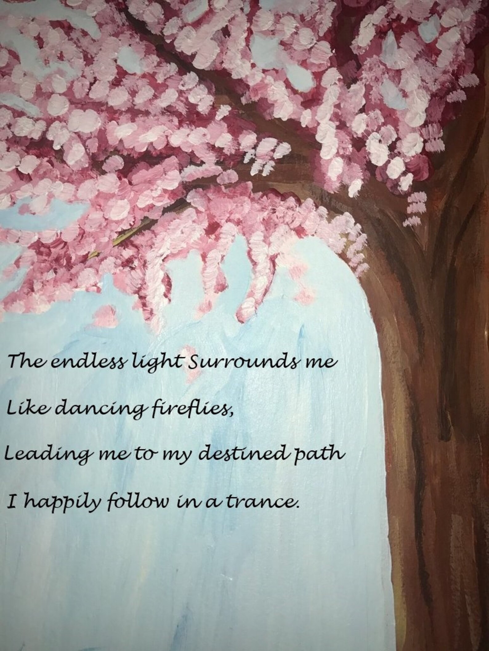 Digital Print of My Artwork With Original Poem Etsy