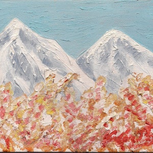 Oil painting of Mountains