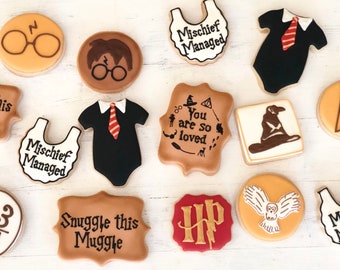 Harry Potter Cookies Etsy Harry Potter Cookies Etsy