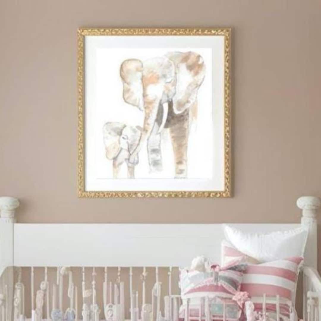 Elephant Wall Art – Nursery Printable Decor - Digital Download - Etsy
