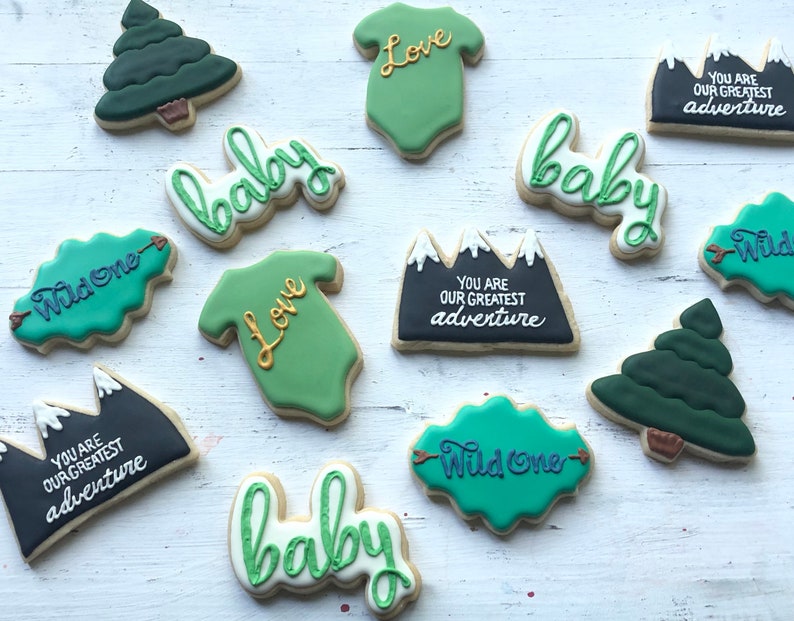 Baby Shower Cookies Etsy Baby Shower Cookies Etsy