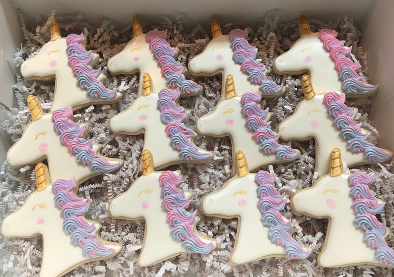 Unicorn Cookies Etsy