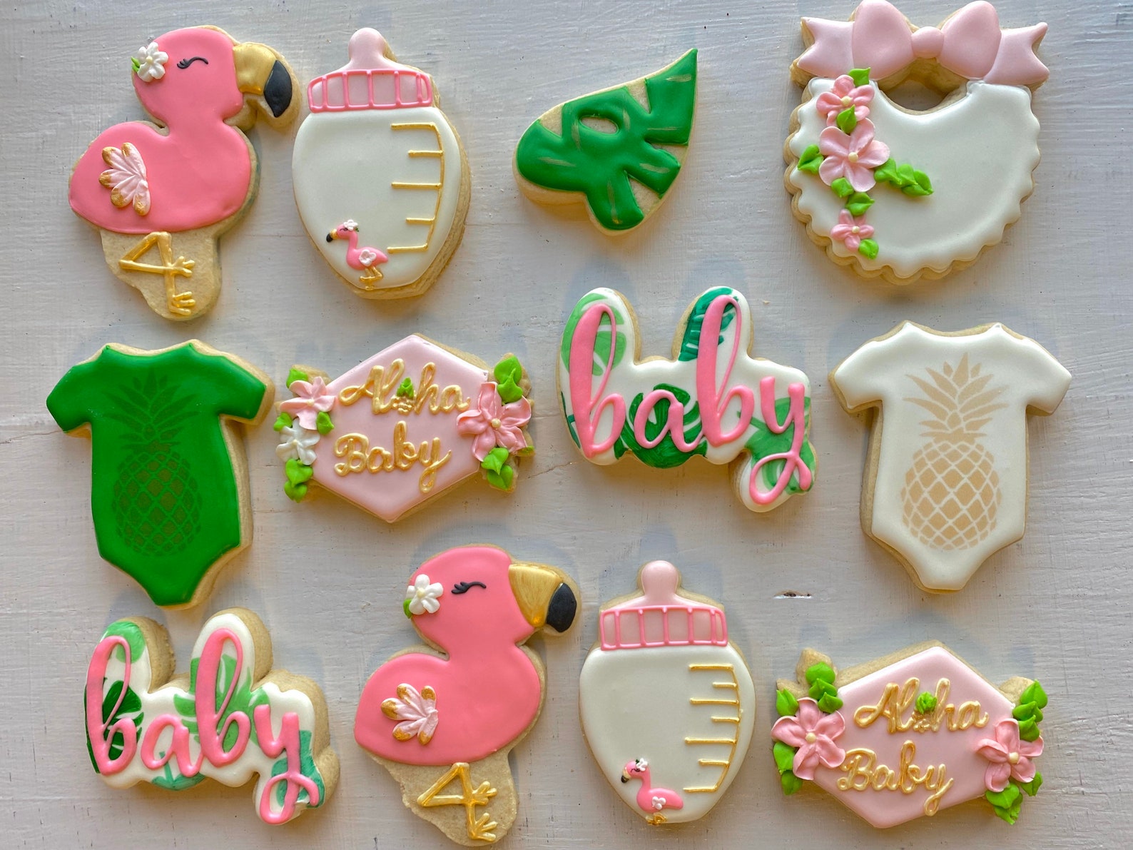Hawaiian Baby Shower Cookies Etsy