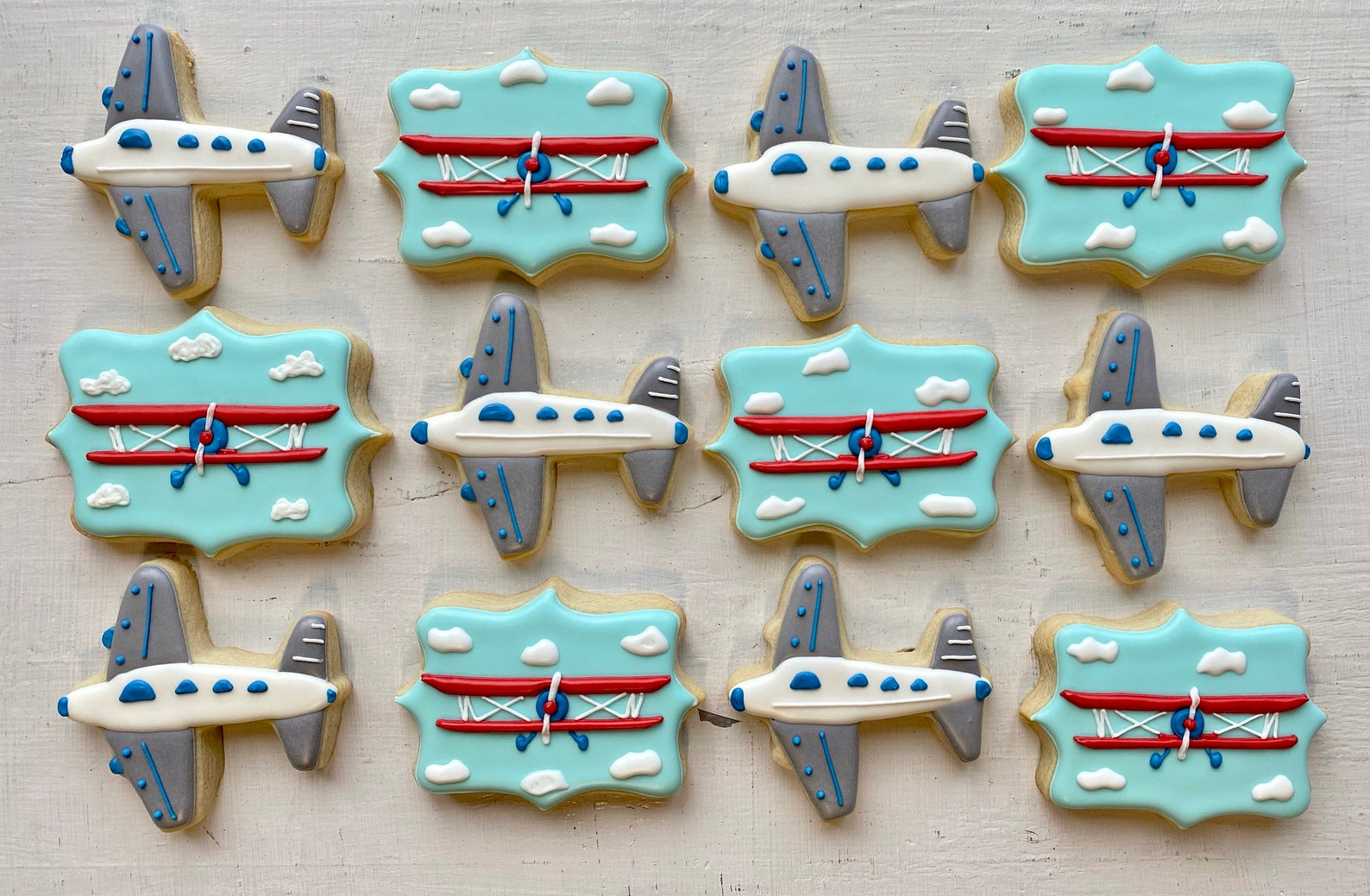 Airplane Cookies Etsy