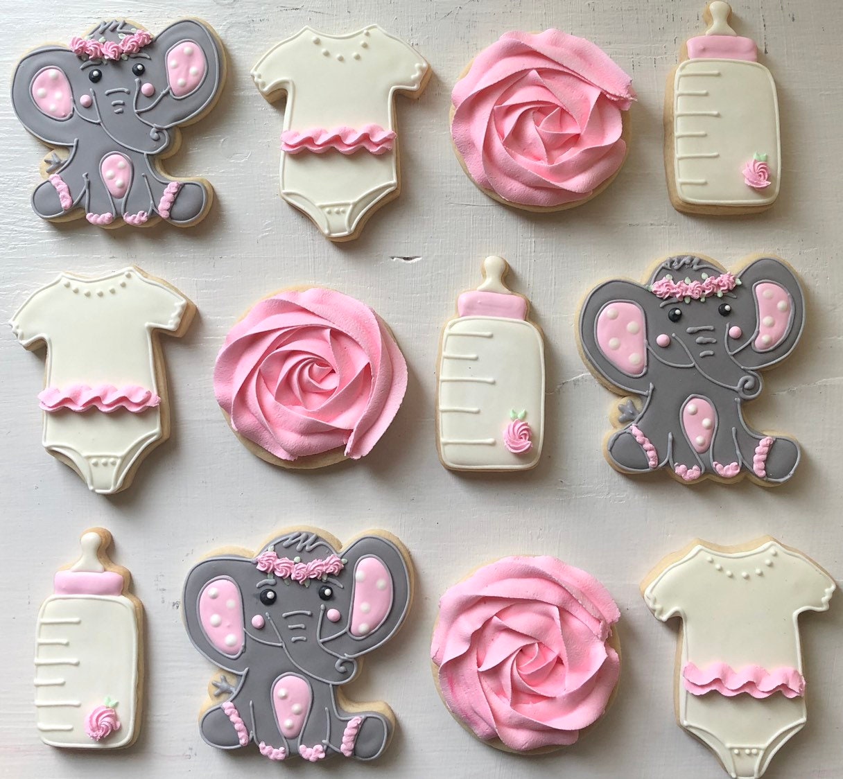 Elephant Baby Shower cookies Etsy
