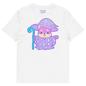 Shiba wizard organic cotton yume kawaii unisex Harajuku fashion anime tee