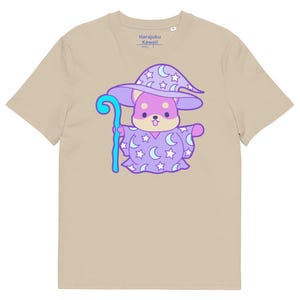 Shiba wizard organic cotton yume kawaii unisex Harajuku fashion anime tee