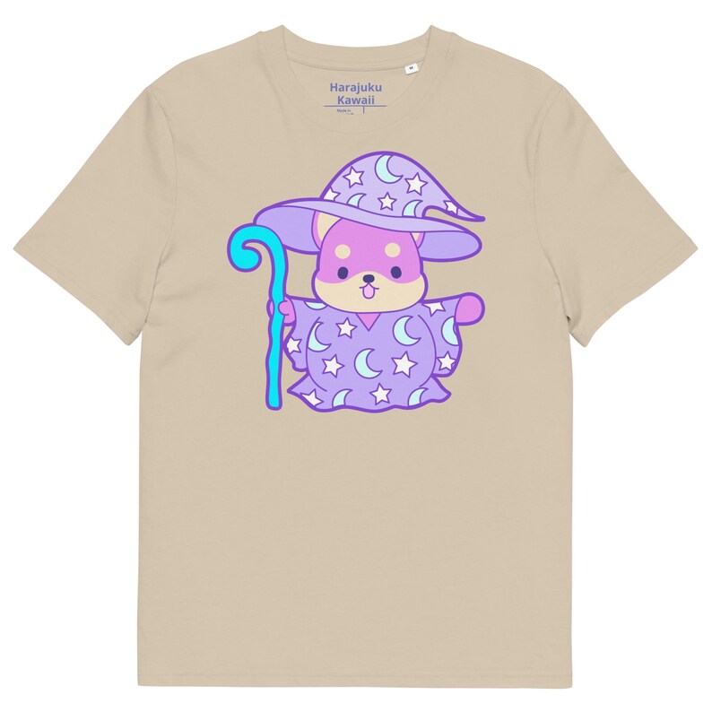 Shiba wizard organic cotton yume kawaii unisex Harajuku fashion anime tee