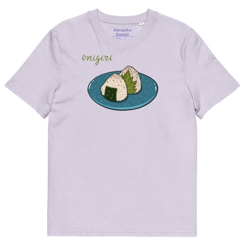 Onigiri organic cotton yume kawaii unisex Harajuku fashion anime tee