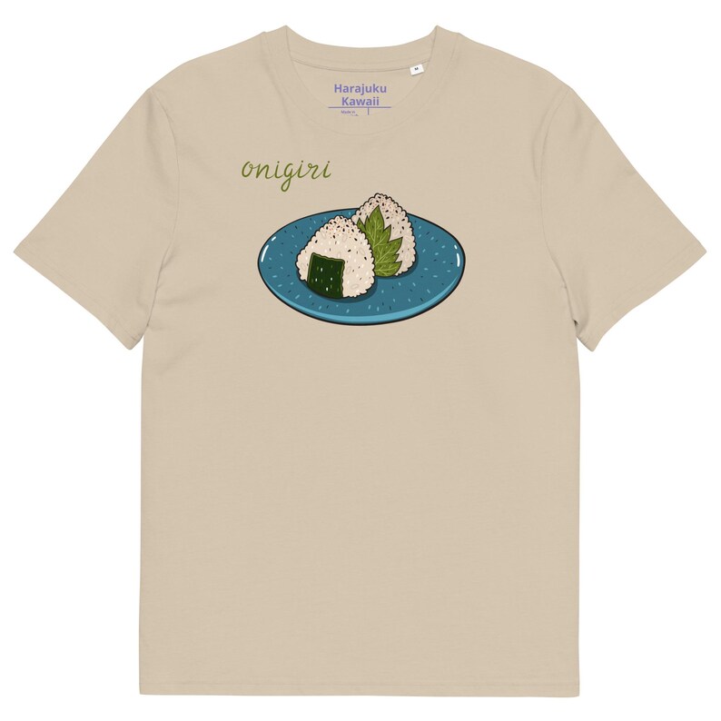 Onigiri organic cotton yume kawaii unisex Harajuku fashion anime tee