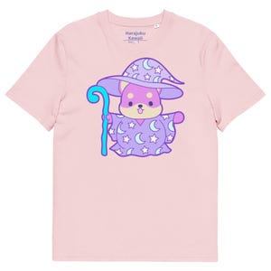 Shiba wizard organic cotton yume kawaii unisex Harajuku fashion anime tee