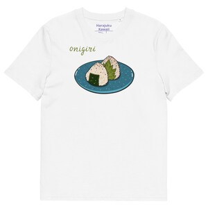 Onigiri organic cotton yume kawaii unisex Harajuku fashion anime tee