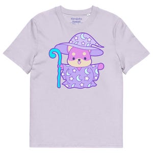 Shiba wizard organic cotton yume kawaii unisex Harajuku fashion anime tee