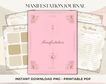 Guided Manifestation Journal: Law of Attraction Planner (Digital Download)