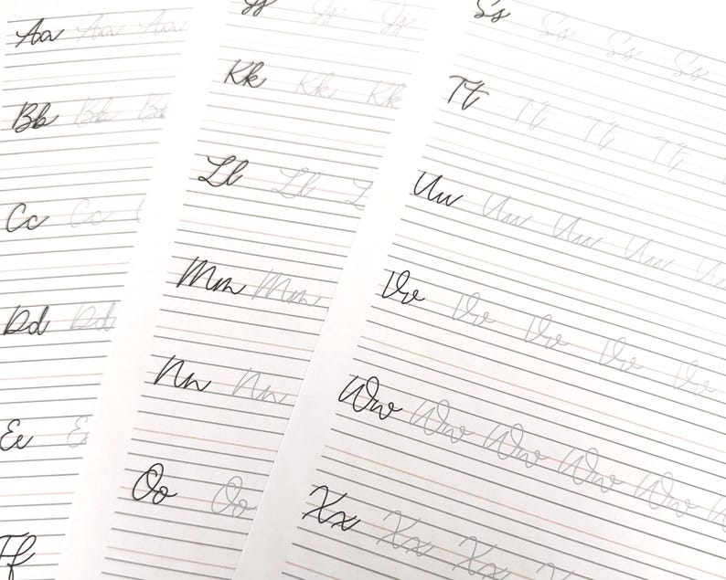 Cursive Handwriting Practice Worksheet Lettering Workbook PDF PNG Cursive Handwriting Practice Worksheet Lettering Workbook PDF PNG