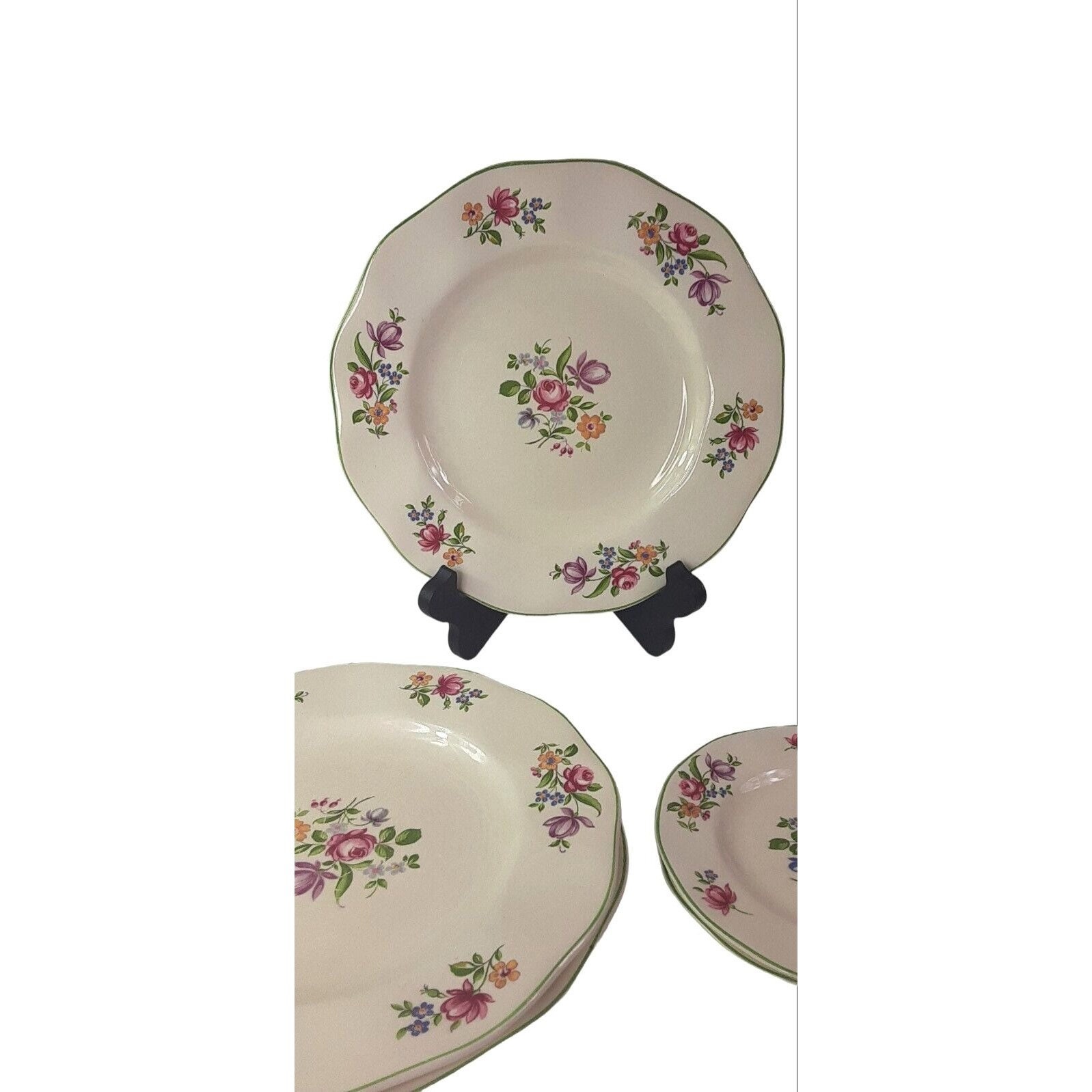 Vintage Wedgwood Co. Ltd. Dinner Plate & Saucers 5 Piece Set White ...