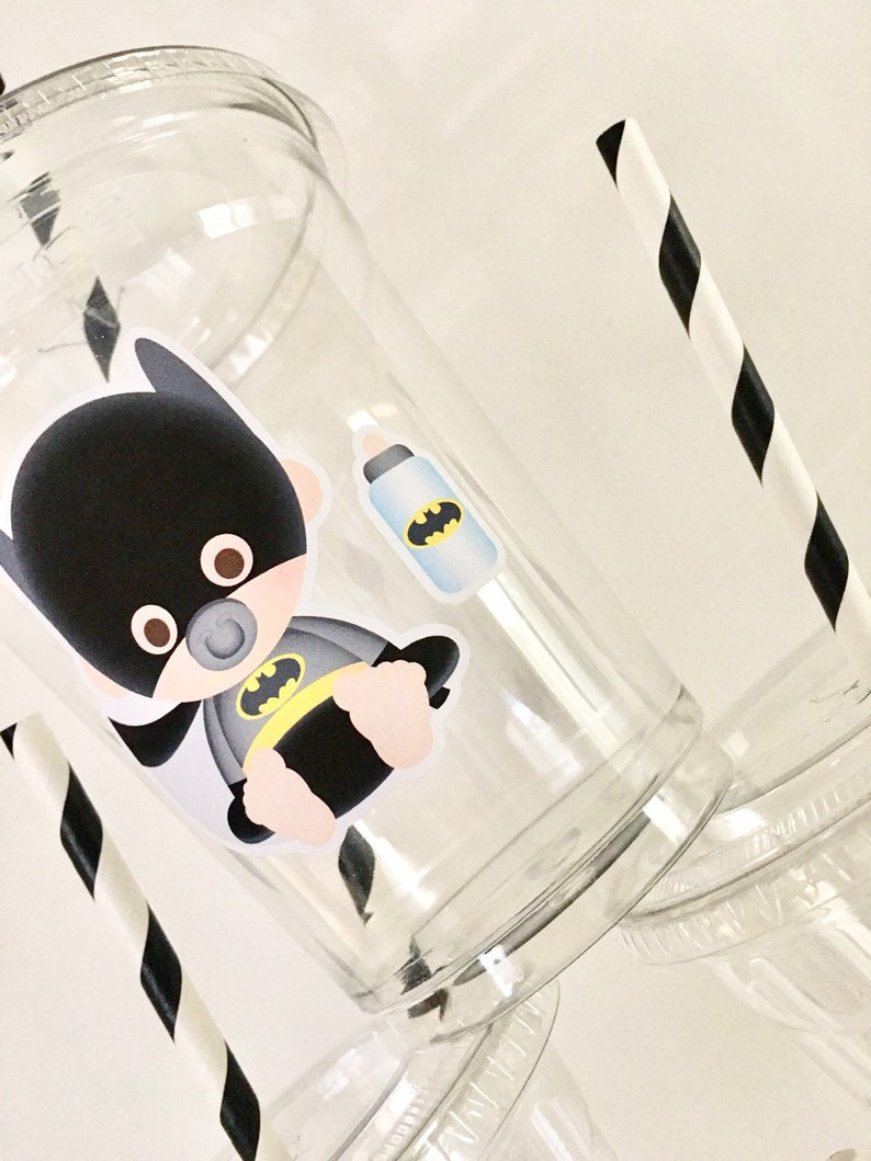 Superhero Baby Shower 16oz Superhero Baby Party Favor Cups